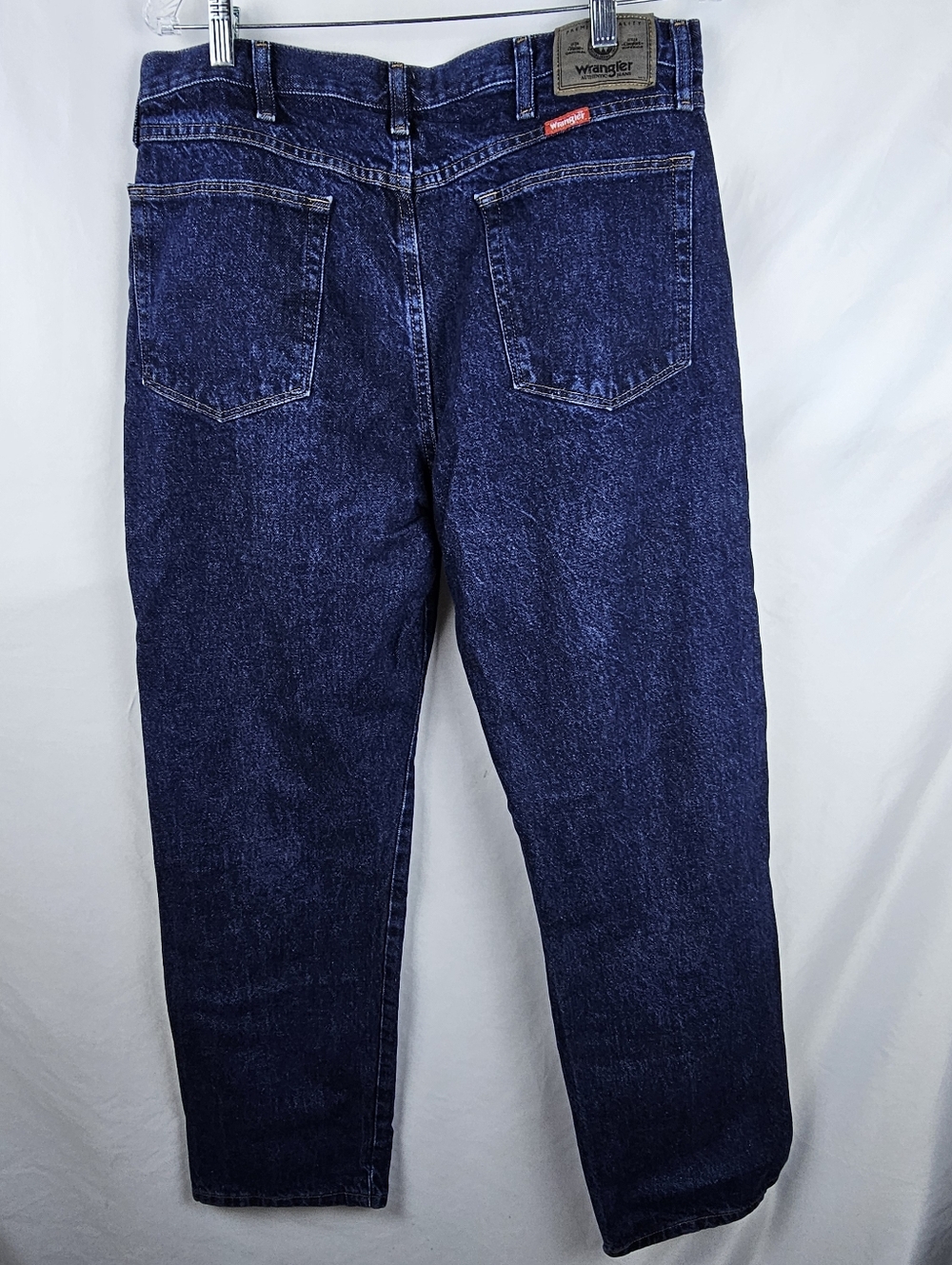 Wrangler Classic Dark Wash Cowboy Cut Denim Jeans 36x30 Workwear Rugged